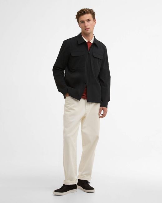 Barbour Black Tucson Overshirt for men