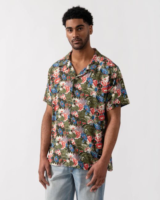 Boss Multicolor Short Sleeve Floral Print Beach Shirt for men