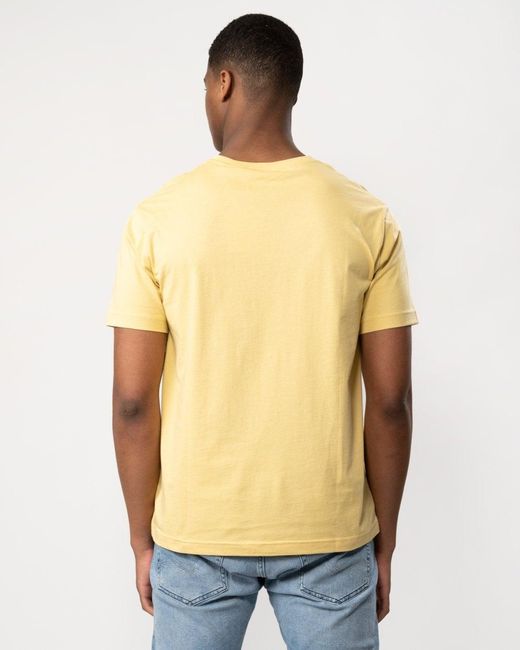 Gant Yellow Regular Fit Short Sleeve Shield Logo for men