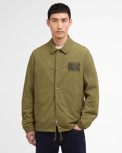 Barbour Green Coach Casual Jacket for men