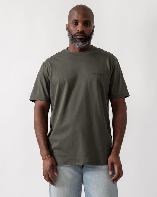 ARMANI EXCHANGE Gray T-Shirt With Small Milano/New York Logo for men