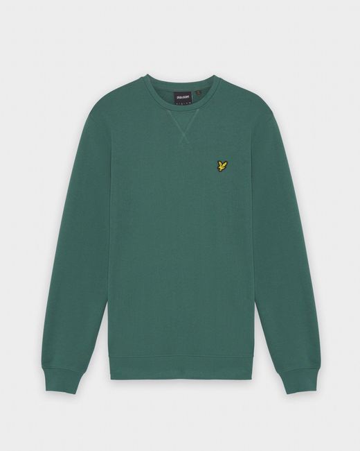 Lyle & Scott Green Crew Neck Sweatshirt for men