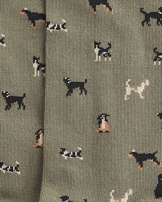 Barbour Green Mavin Pheasant Socks for men