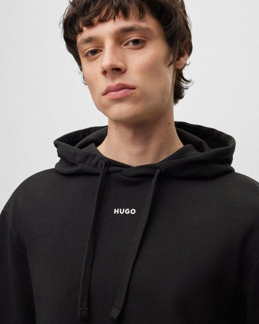 HUGO Black Dapo Hoodie Size: L for men