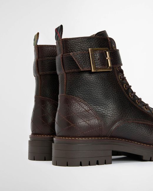 Barbour Black Heidi Lace Up Boot