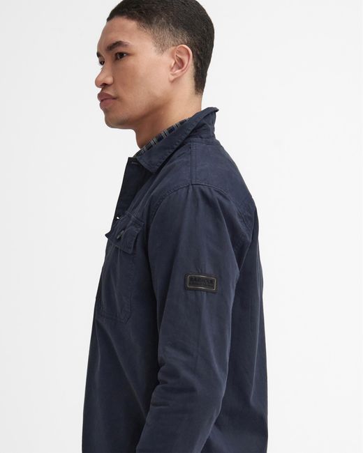 Barbour Blue Arlo Overshirt for men