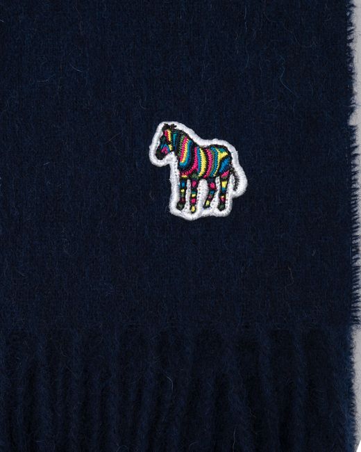 Paul Smith Blue Zebra Scarf for men