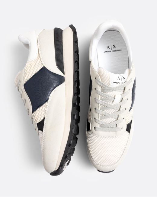 Armani Exchange White Trainers Xux181 for men