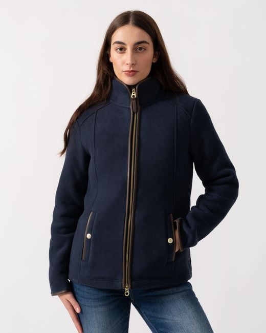 Joules Blue Heritage Full Zip Fleece