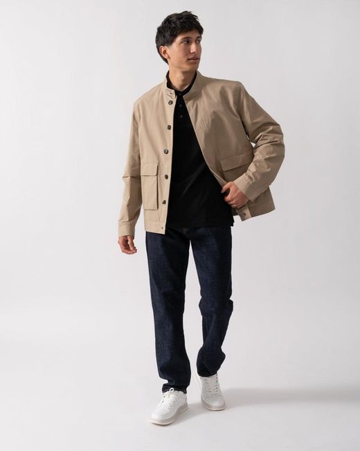 Oliver Sweeney Natural Highworth Showerproof Cotton Jacket for men