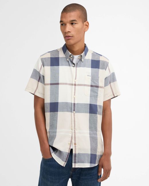 Barbour White Douglas Tailored Shirt for men