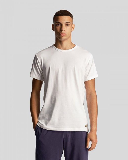 Lyle & Scott Black Basic 3 Pack T-Shirt for men