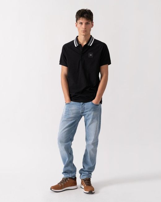 Boss Black Paddy Rib Polo Shirt for men