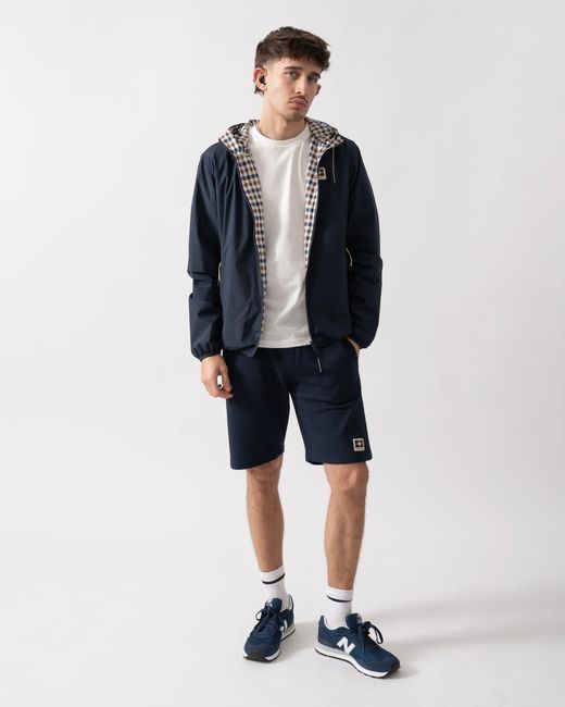 Aquascutum Blue Rlg Badge Reversible Sailor Jacket for men