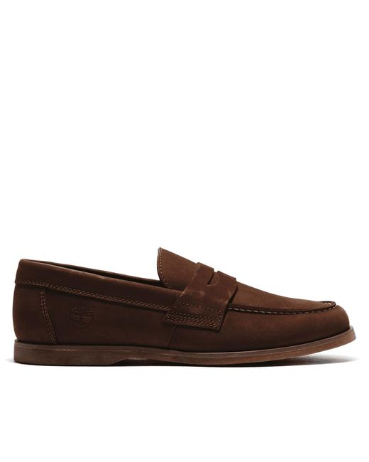 Timberland Brown Classic Slip-on Boat Shoes for men