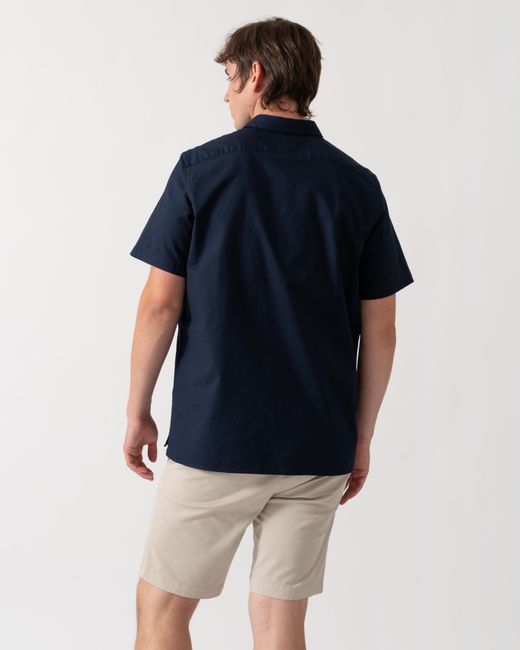 Paul Smith Blue Ps Casual Fit Short Sleeve Zebra Badge Shirt for men