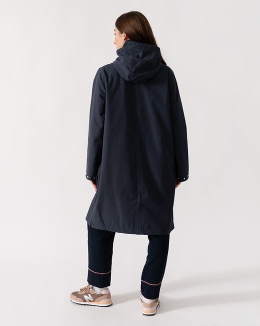 Ilse Jacobsen Blue Daybreak Long Softshell Raincoat