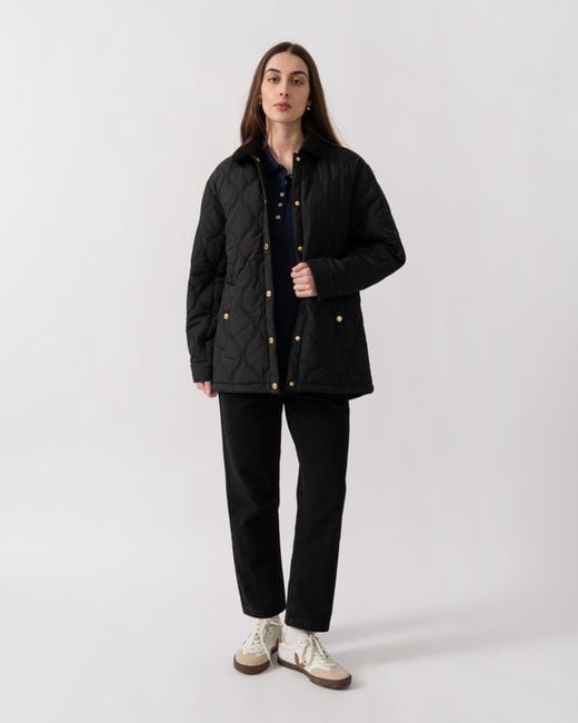 Hunter Black Witton Quilted Shacket Quilted Jackets