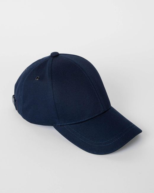 Paul Smith Blue Ps Cotton Zebra Logo Baseball Cap for men