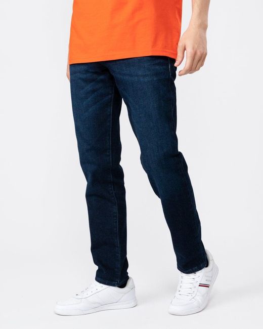 BOSS - Slim-fit jeans in blue comfort-stretch denim