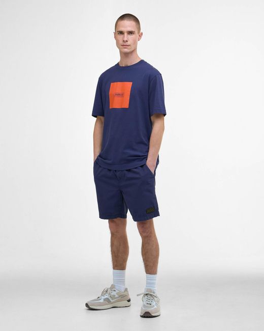 Barbour Blue Mass Graphic T-Shirt for men