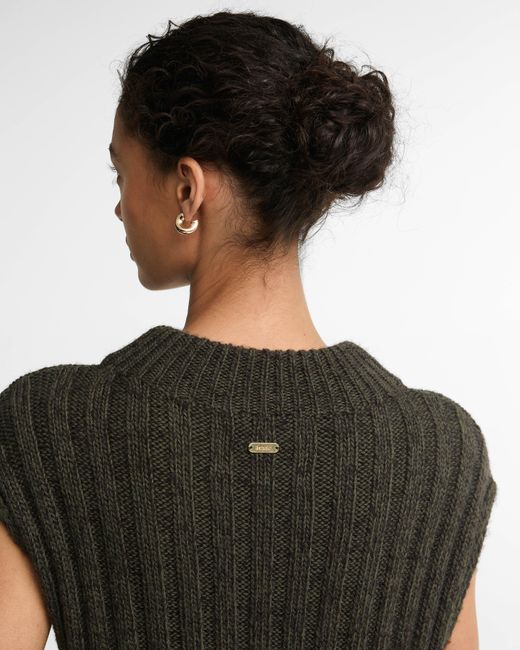 Barbour Black Anastasia Knitted Vest