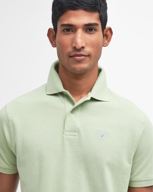 Barbour Green Sports Polo Shirt for men