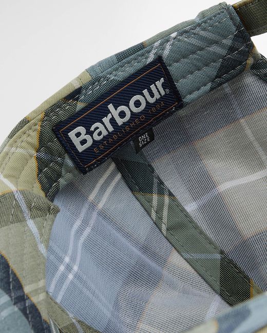 Barbour Blue Tartan Sports Cap for men