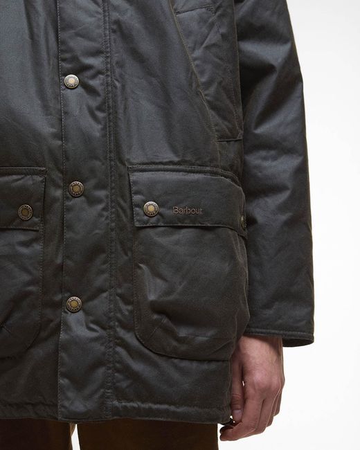 Barbour Black Bedale Wax Parka for men