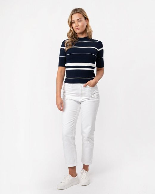 Ted Baker Natural Makarin Fitted Knit Top