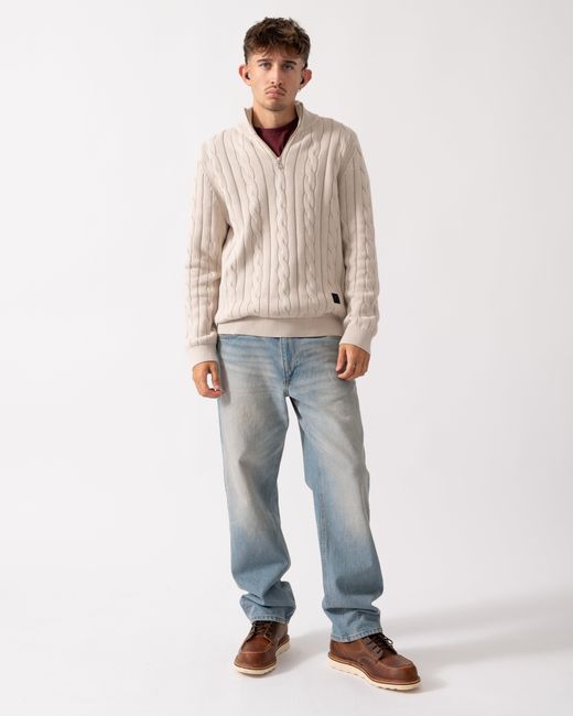 Paul Smith Natural Ps Zip Neck Sweater for men