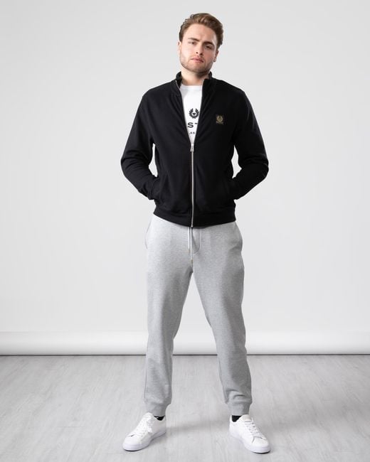 Belstaff Blue Zip Through Sweatshirt for men