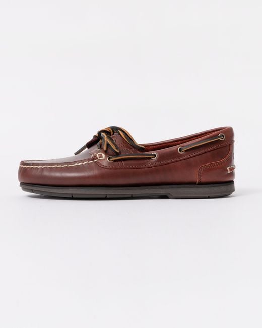 Timberland Brown Classic 2-Eye Leather Boat Shoe for men
