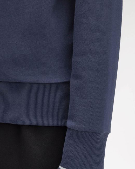 Fred Perry Blue Crew Neck Sweatshirt for men