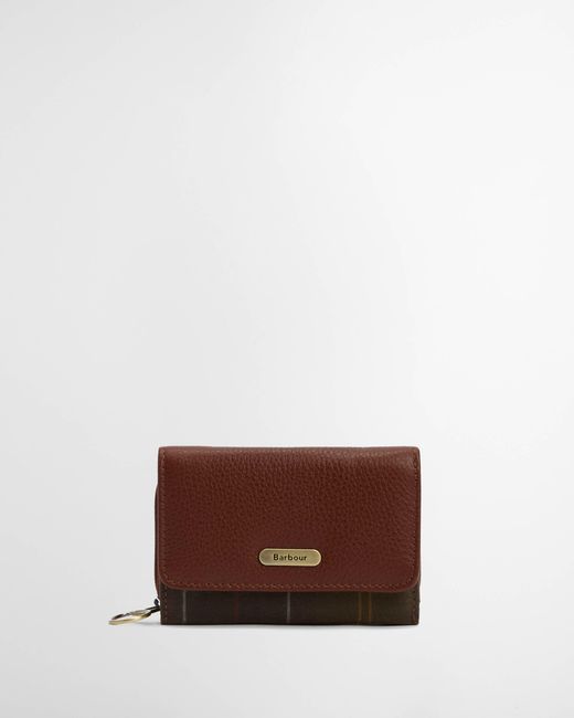 Barbour Gray Rosa Leather French Purse