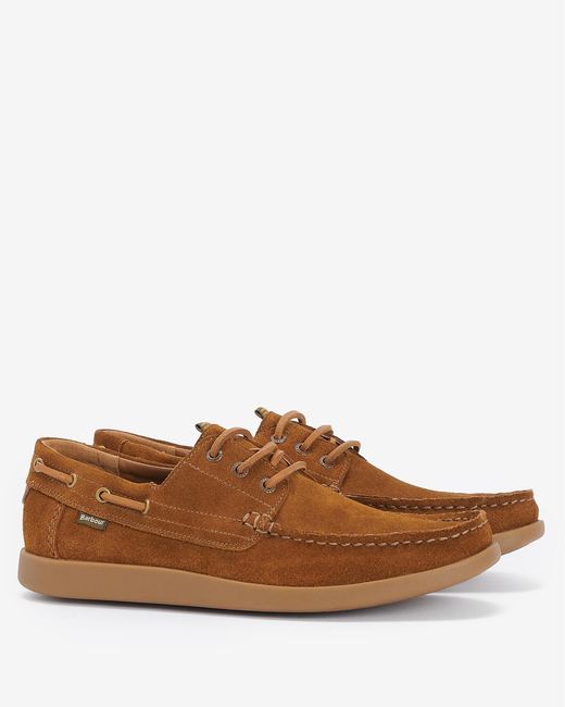 Barbour Armada Boat Shoes in Brown for Men Lyst Canada