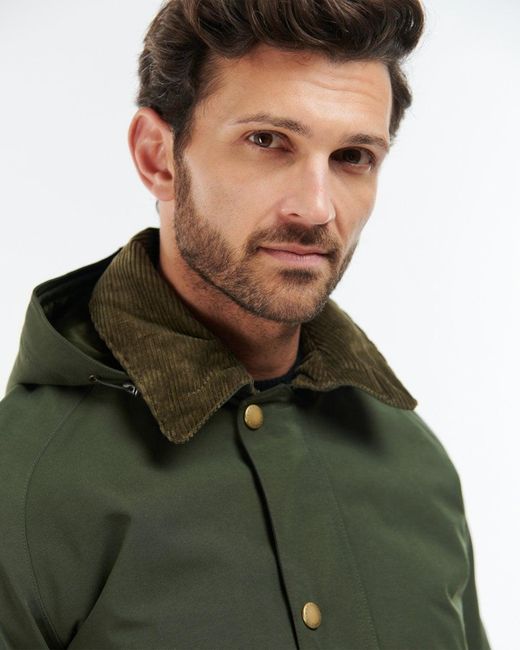 Barbour Green Winter Ashby Waterproof Jacket for men