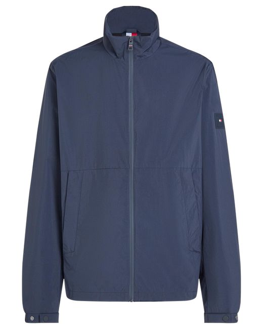 Tommy Hilfiger Blue Branded Blouson Jacket for men