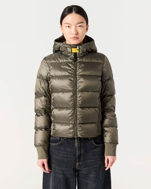 Parajumpers Green Mariah Hooded Down Bomber