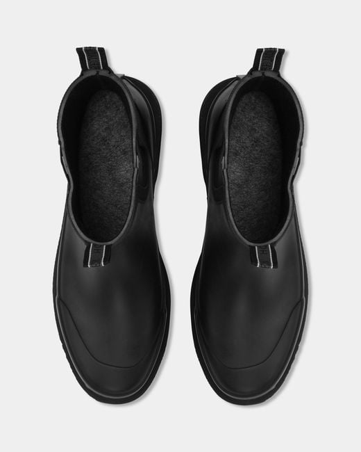 Ilse Jacobsen Black Rub Chelsea Wellies