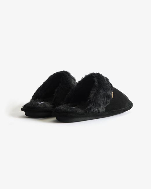 Hunter Black Mule Slipper