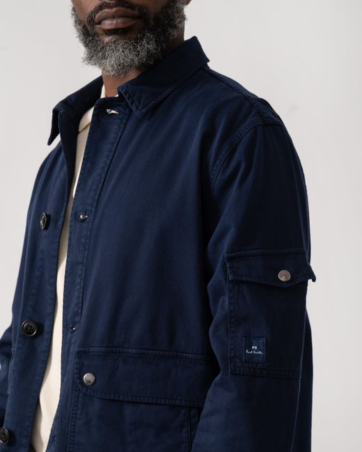 Paul Smith Blue Ps Shirt Jacket for men