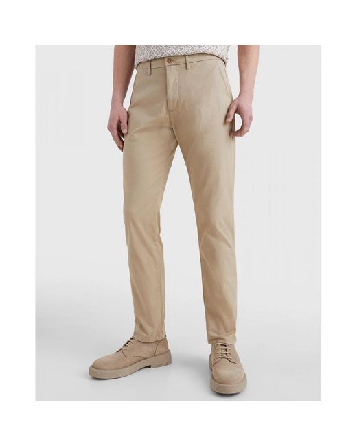 Tommy Hilfiger Core Denton 1985 Chinos in Natural for Men | Lyst