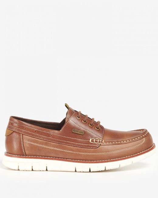 Barbour Brown Hardy Boat Shoes for men