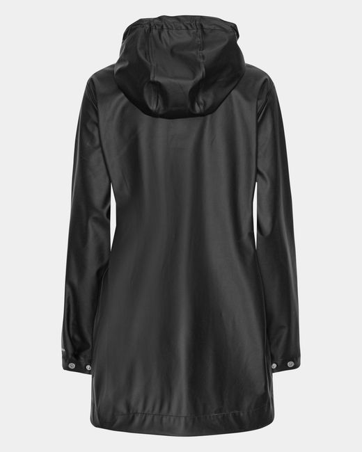 Ilse Jacobsen Gray Rain Short Rubberised Raincoat
