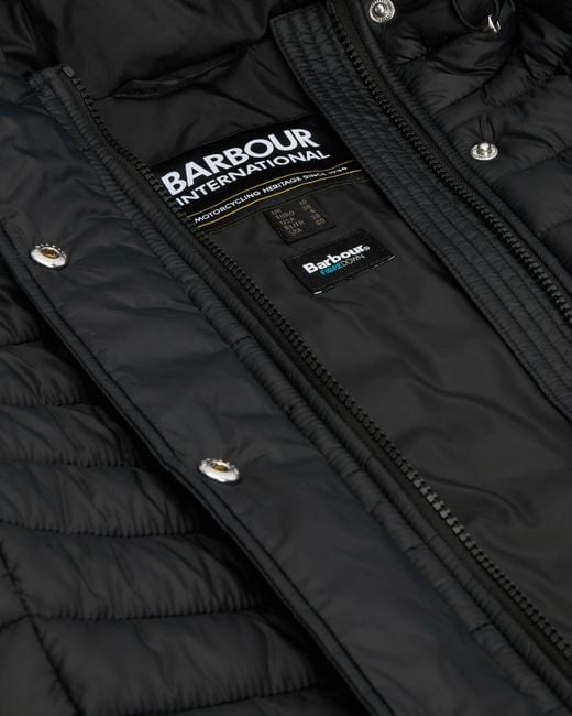 Barbour Black Longline Jada Puffer Jacket