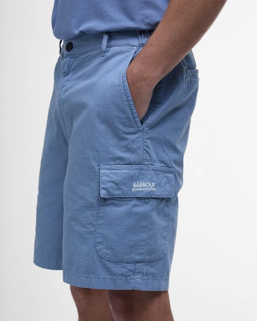 Barbour Blue Ripstop Shorts for men