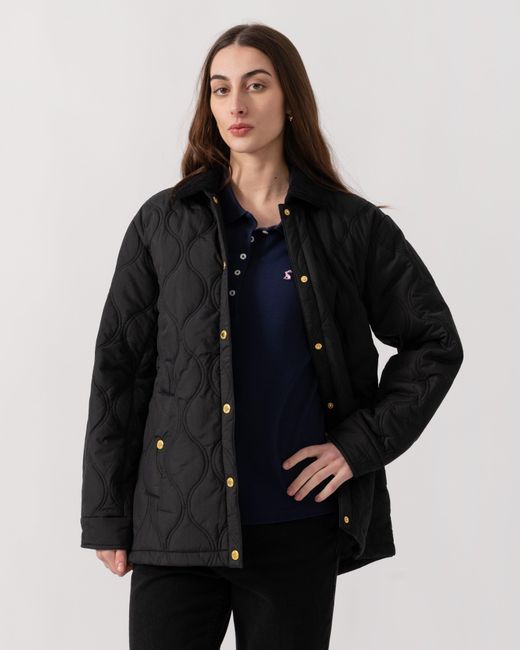 Hunter Black Witton Quilted Shacket Quilted Jackets