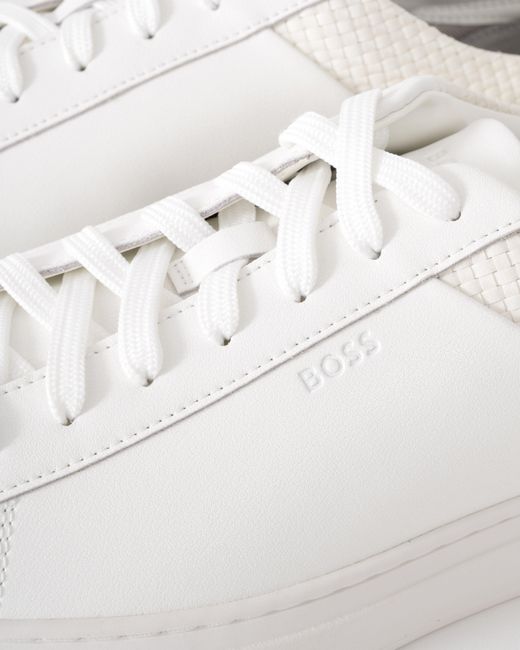 Boss White Kieran Tenn Lwvpu Trainers for men