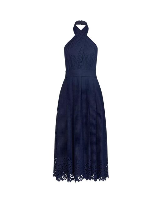 Tommy Hilfiger Oc Helena Halter Dress in Blue | Lyst UK
